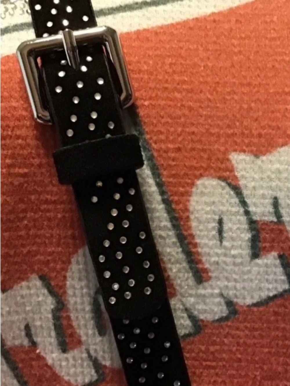 Bandolier Hailey Rhinestone Strap in Black Velvet  and Silver Rhinestones New